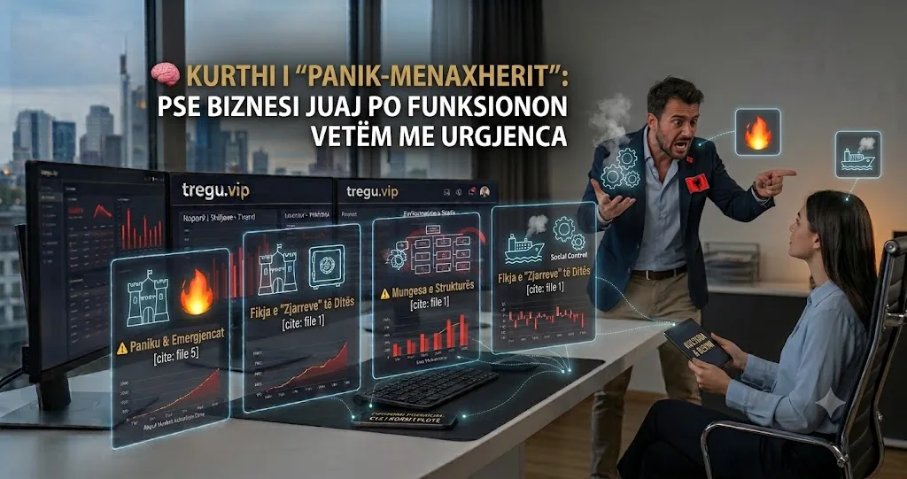 Imazh kryesor për artikullin “Kurthi i "Panik-menaxherit": Pse biznesi juaj po funksionon vetëm me urgjenca” në Tregu